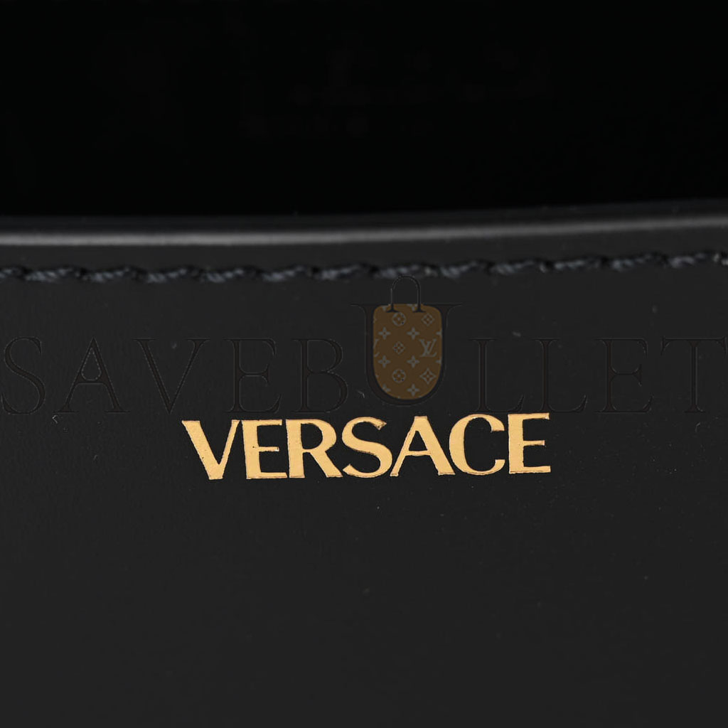 VERSACE CALFSKIN MEDIUM GRECA GODDESS SHOULDER BAG BLACK (24*15*6cm) VERSACE CALFSKIN MEDIUM GRECA GODDESS SHOULDER BAG BLACK (24*15*6cm)