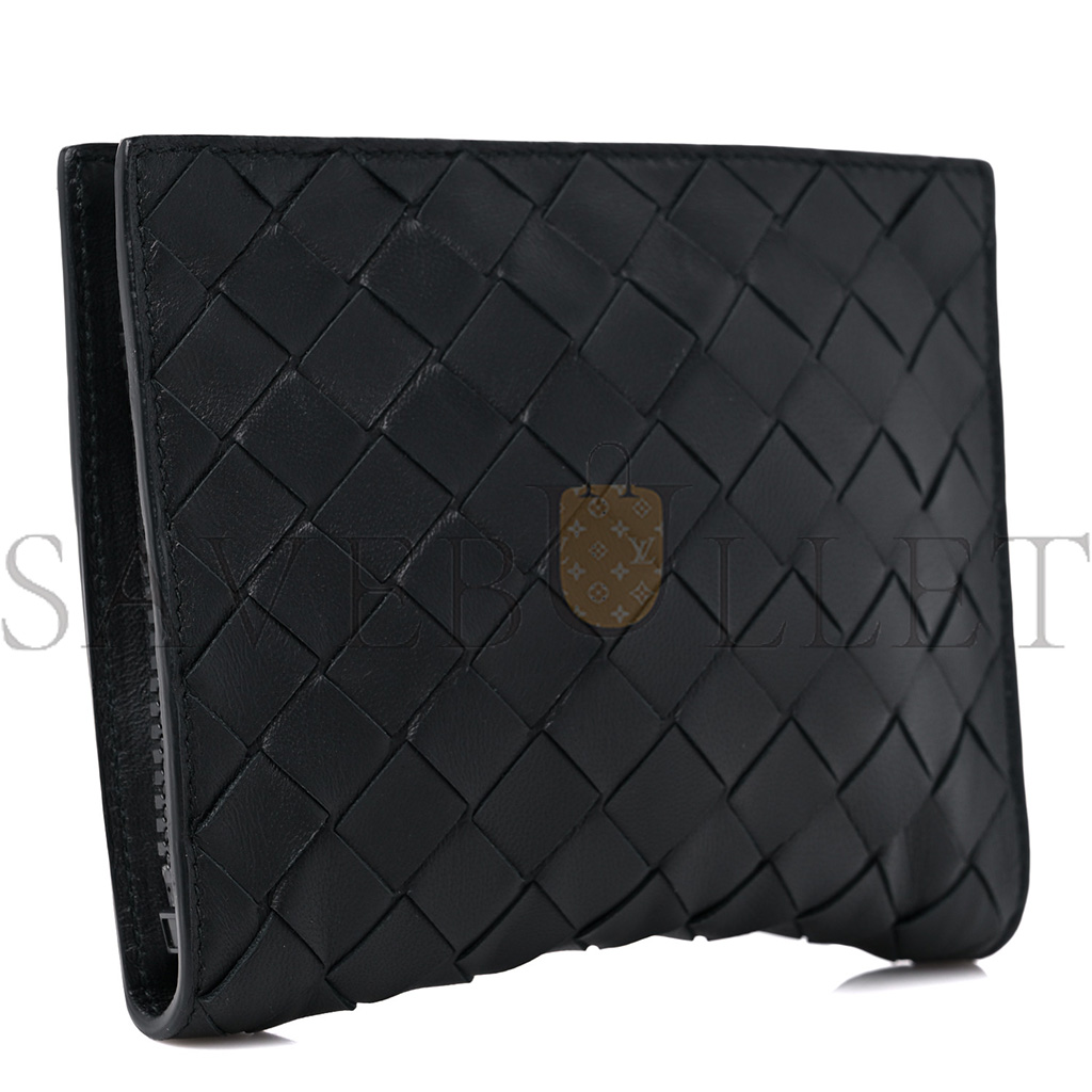 BOTTEGA VENETA NYLON NAPPA INTRECCIATO CONVERTIBLE TOTE BLACK  (28*25*1cm)