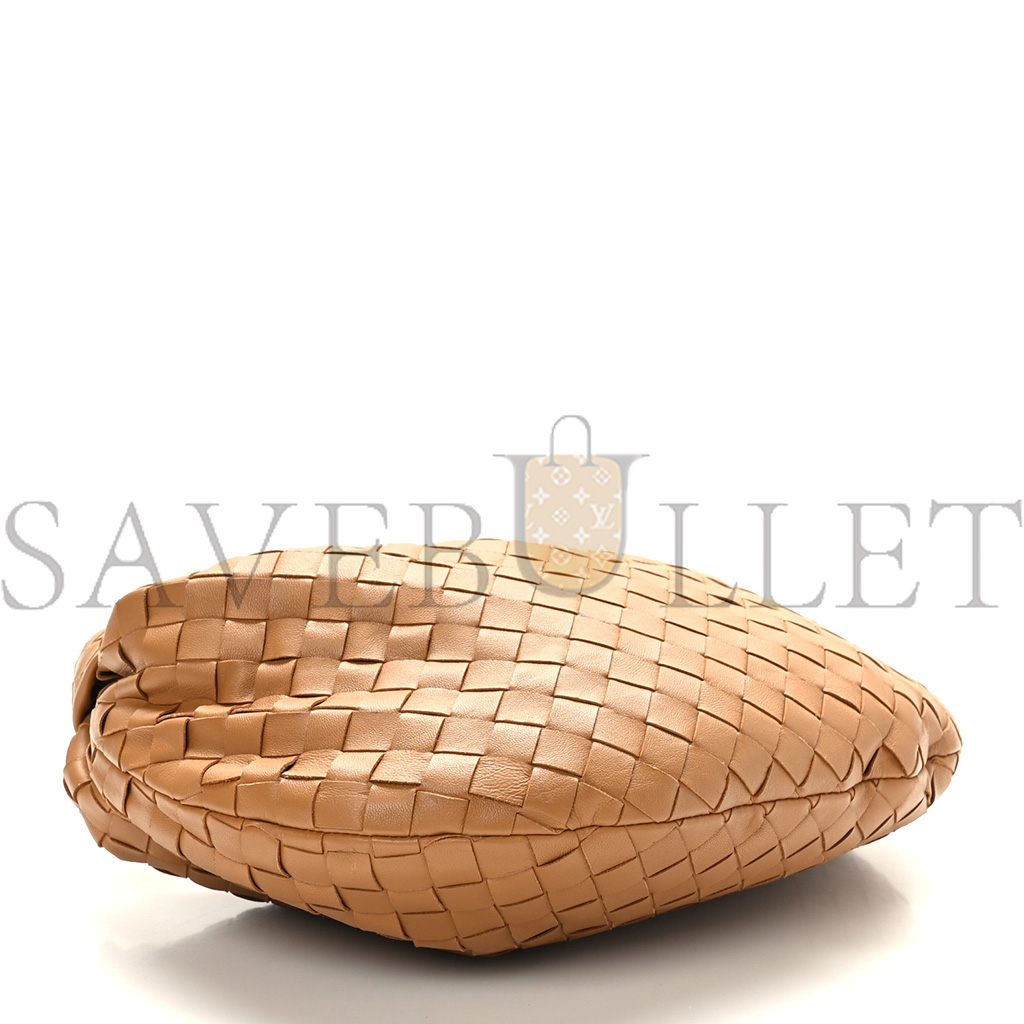 BOTTEGA VENETA NAPPA INTRECCIATO TEEN JODIE HOBO CARAMEL  (33*20*6cm)