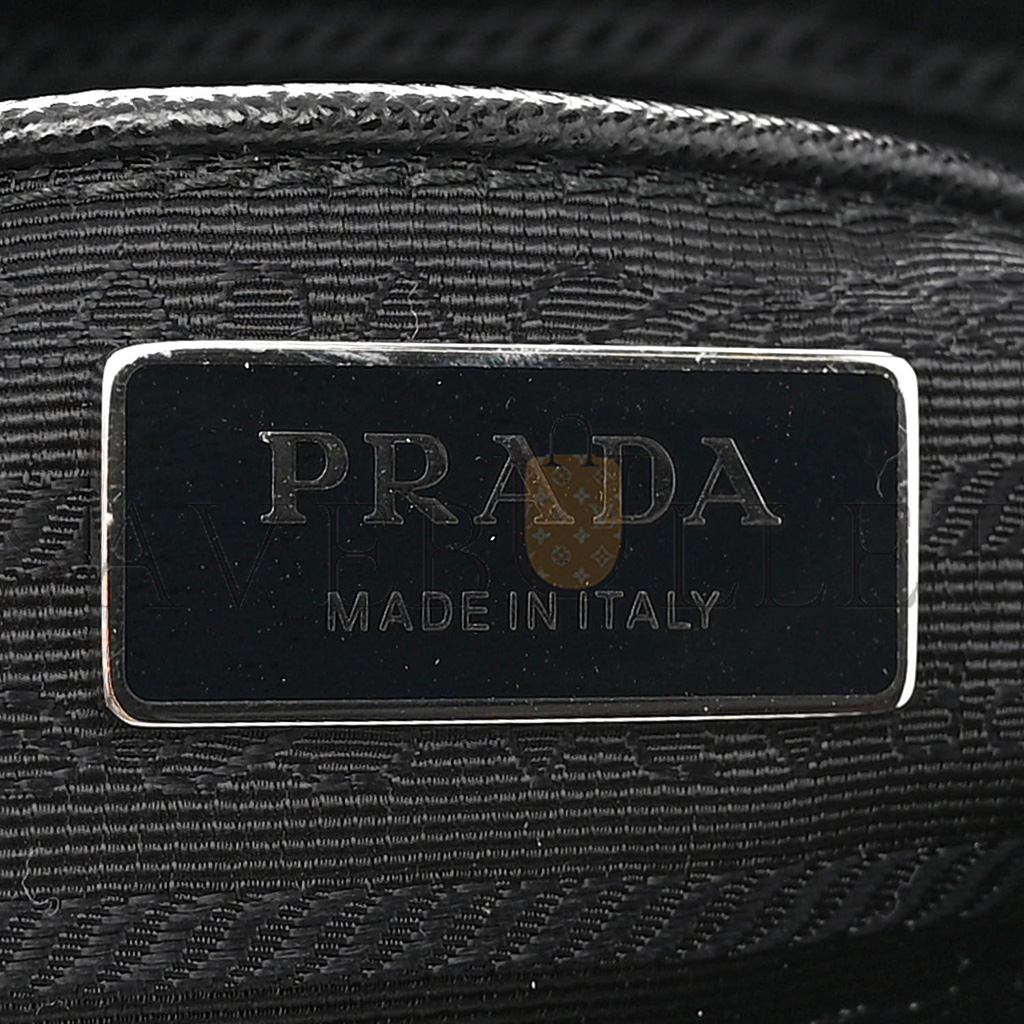 PRADA TESSUTO NYLON VELA RE-EDITION SHOULDER BAG BLACK (25*21*10cm)