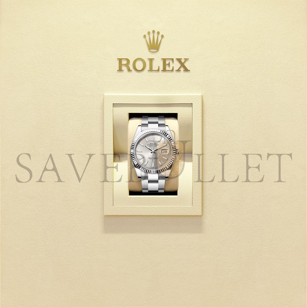 ROLEX DATEJUST 41 OYSTER, 41 MM, OYSTERSTEEL AND WHITE GOLD WATCH 126334-0003 ROLEX DATEJUST 41 OYSTER, 41 MM, OYSTERSTEEL AND WHITE GOLD WATCH 126334-0003