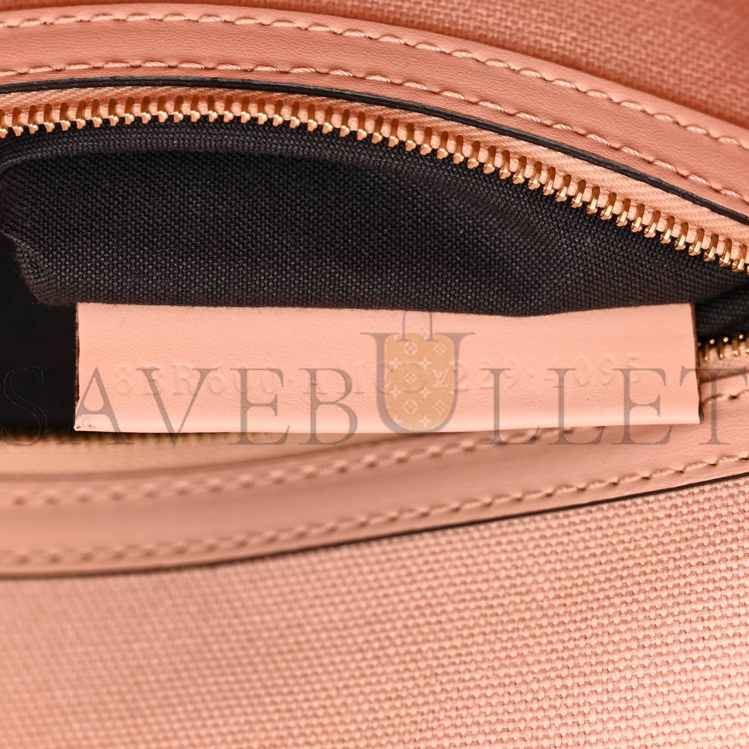 FENDI CANVAS VITELLO KING EXTRA STRAP FF EMBROIDERED BAGUETTE BABY PINK (27*15*6cm)