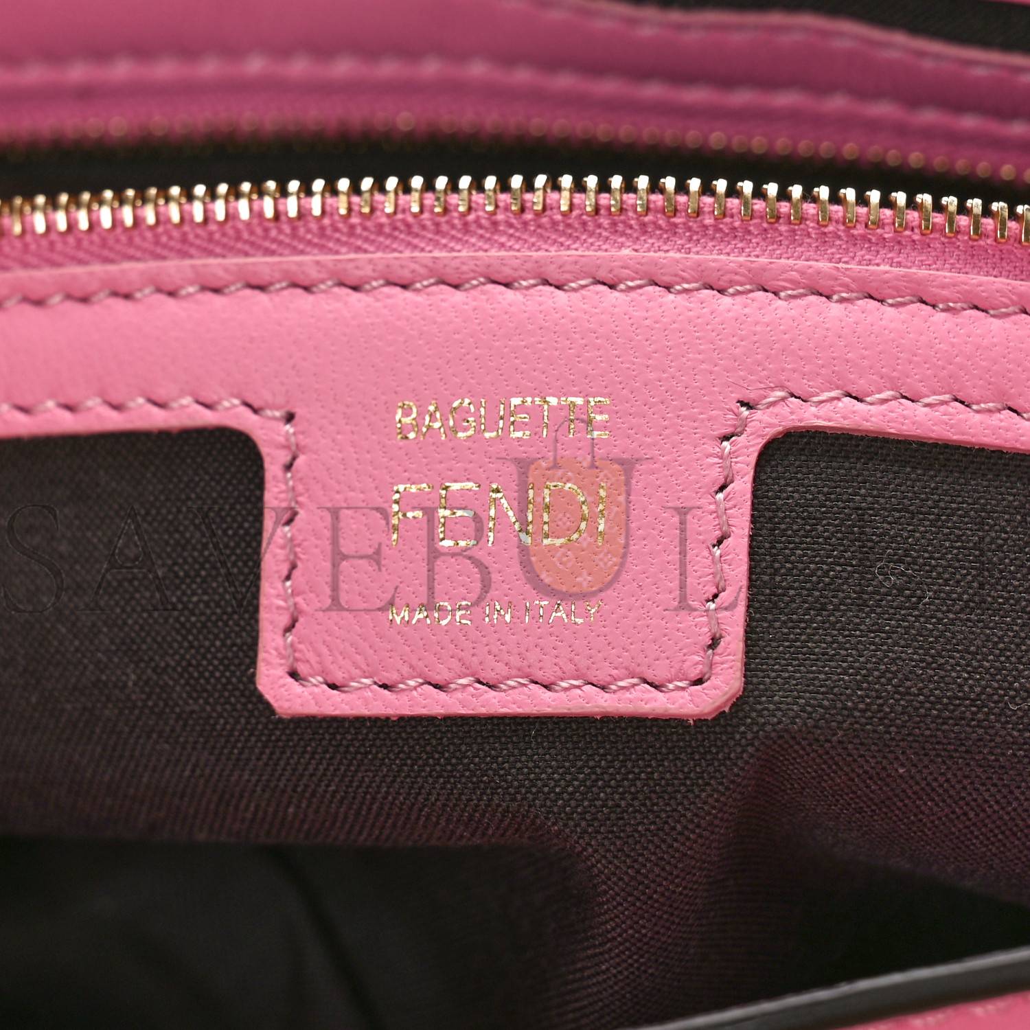 FENDI NAPPA FF 1974 EMBOSSED BAGUETTE LOLLYPOP (27*15*6cm)