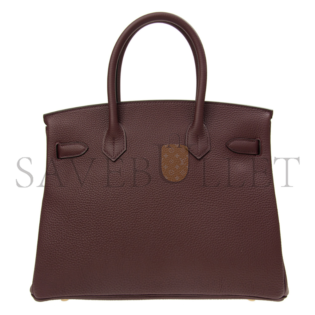 HERMES MASTER BIRKIN 25 TOGO LEATHER SADDLE RED GOLD BUCKLE H028369CC0G (25*20*13cm)