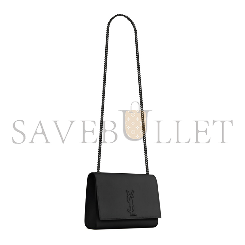 YSL KATE MEDIUM IN GRAIN DE POUDRE EMBOSSED LEATHER 364021BOW0U1000 (24*14.5*5.5cm)