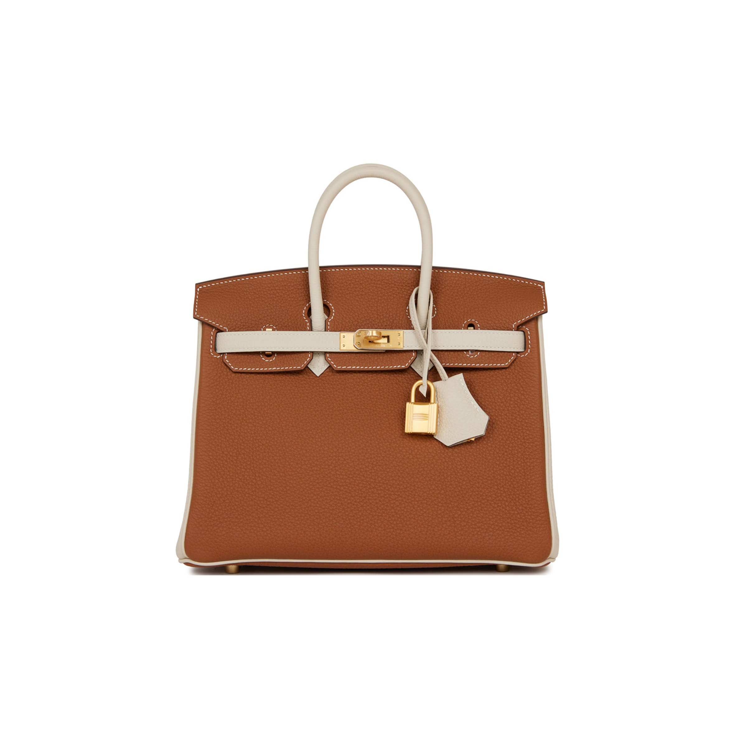 HERMES SPECIAL ORDER (HSS) BIRKIN 25 GOLD AND CRAIE TOGO BRUSHED GOLD HARDWARE HANDMADE (25cm)