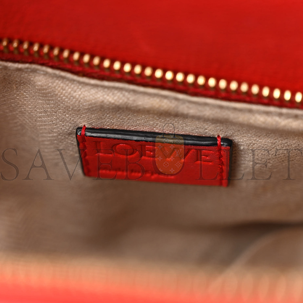 LOEWE CALFSKIN MEDIUM PUZZLE BAG SCARLET (29*19.5*14cm)