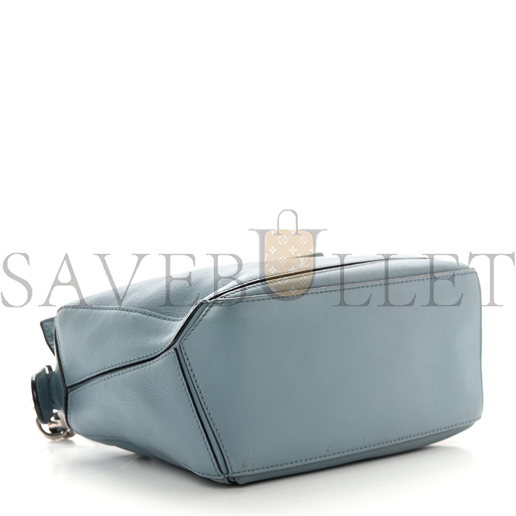 LOEWE CALFSKIN SMALL PUZZLE BAG STONE BLUE (24*16.5*10.5cm)