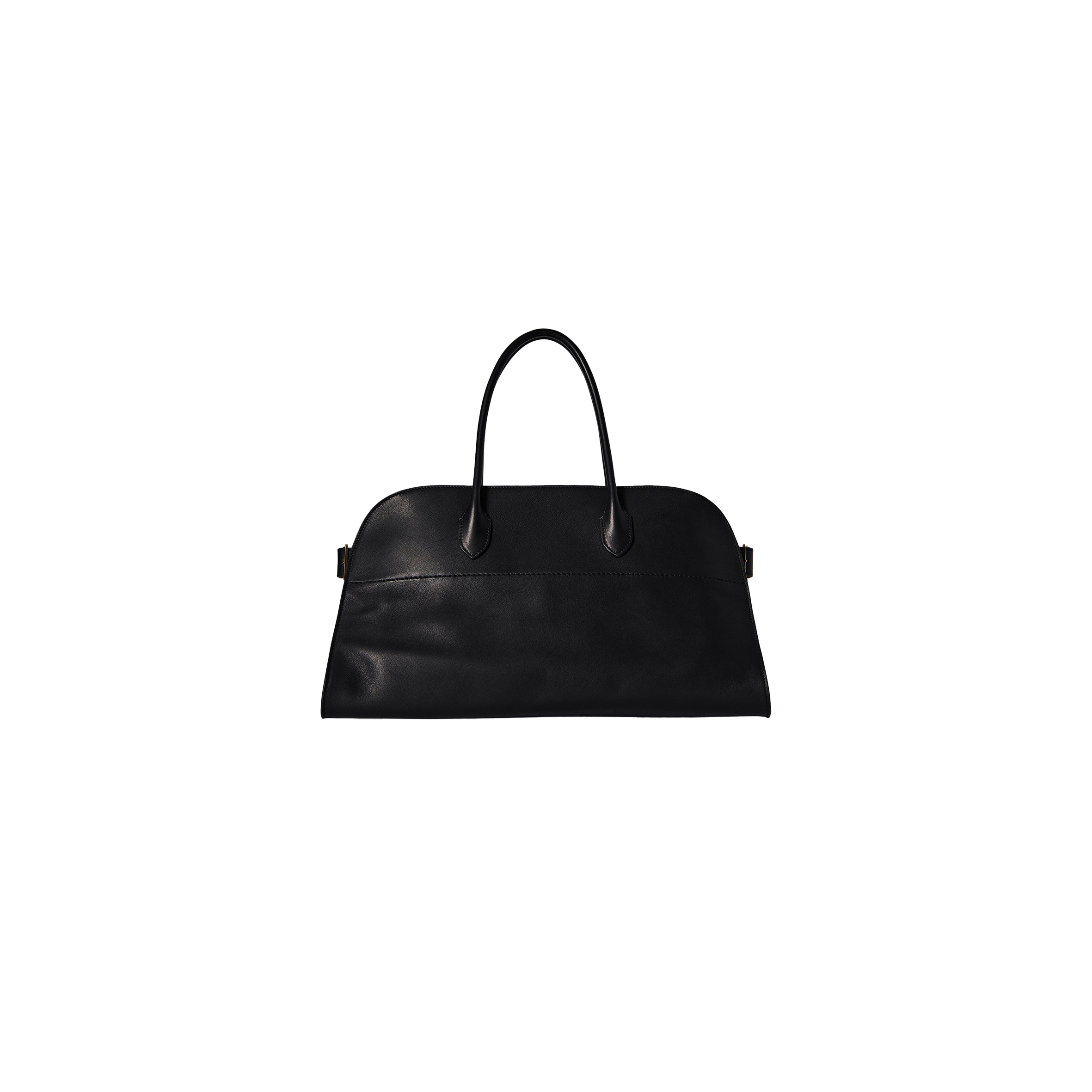 THE ROW EW MARGAUX BAG IN LEATHER BLACK W1629L72BAGF (44*28*12cm)