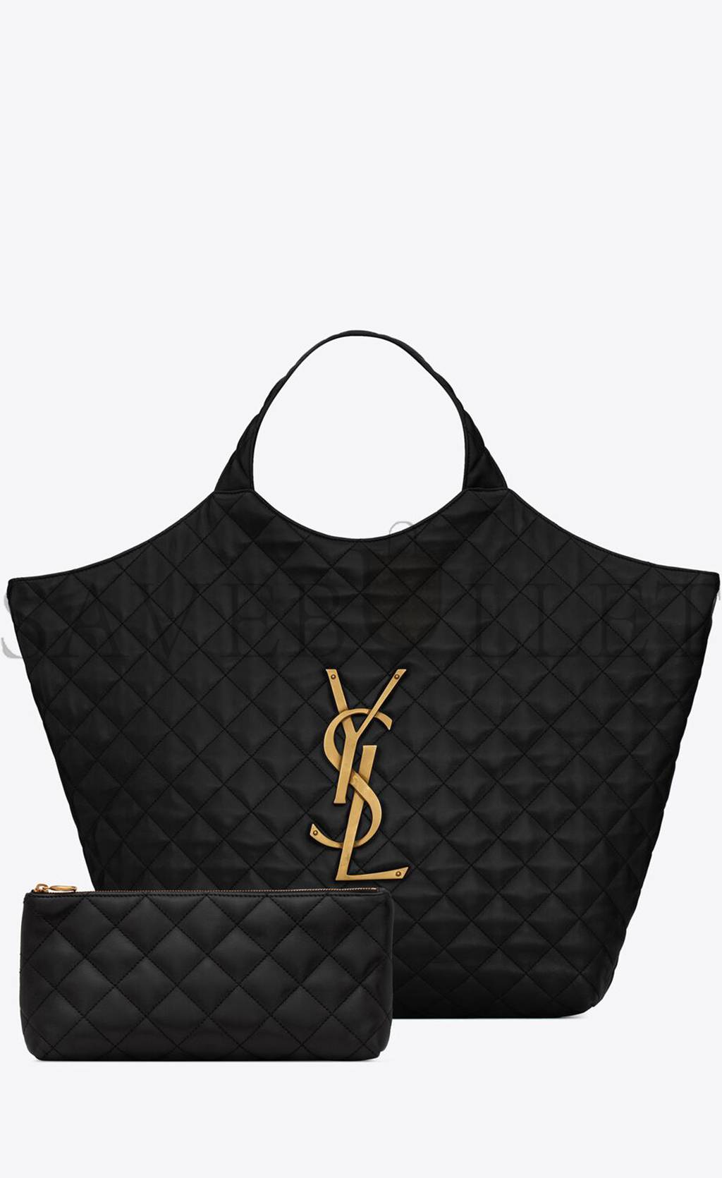 YSL ICARE MAXI SHOPPING BAG IN QUILTED LAMBSKIN 698651AAANG1000 (43*39*8cm)