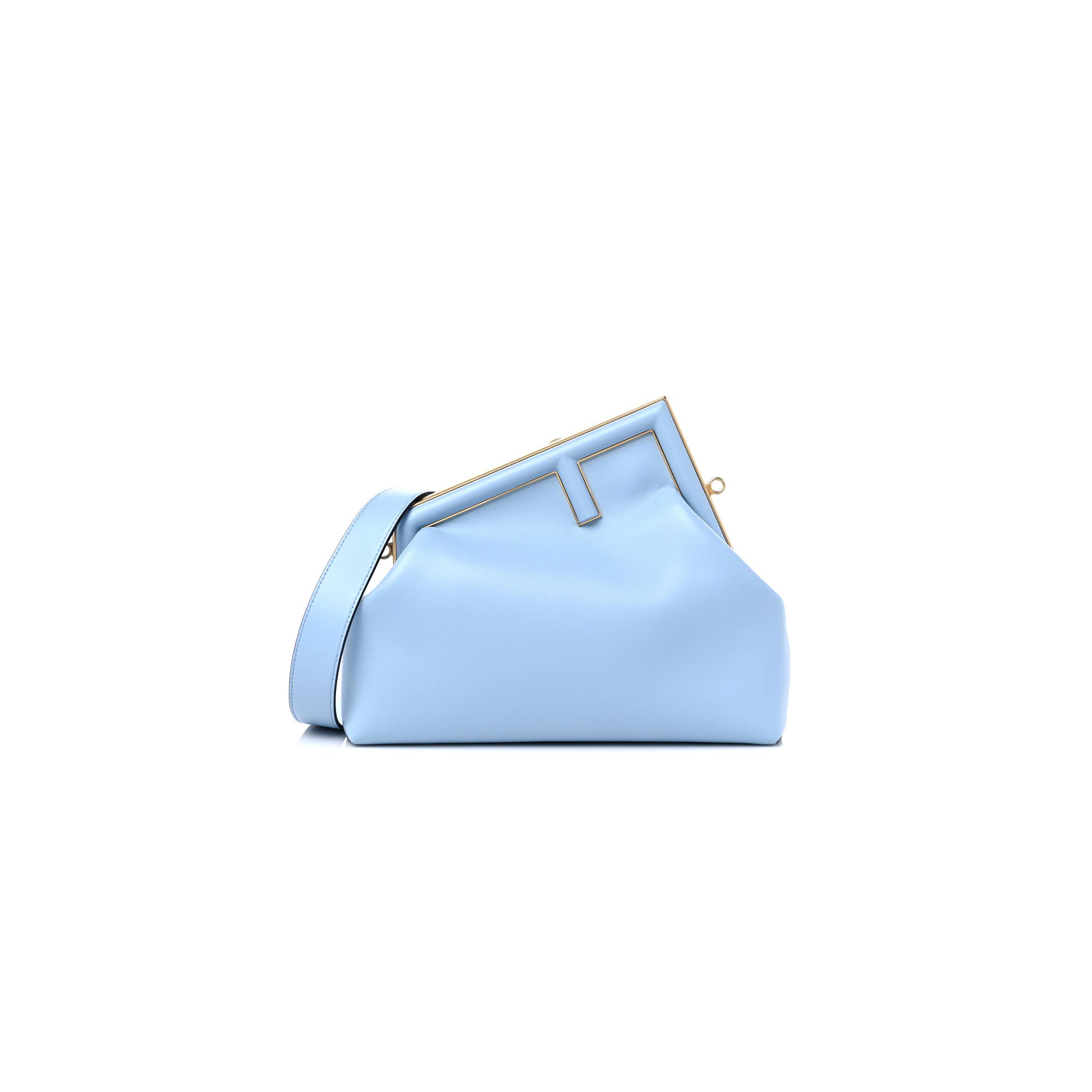 FENDI SHINY NAPPA MEDIUM FENDI FIRST AZZURRO BABY (30*25*10cm) FENDI SHINY NAPPA MEDIUM FENDI FIRST AZZURRO BABY (30*25*10cm)