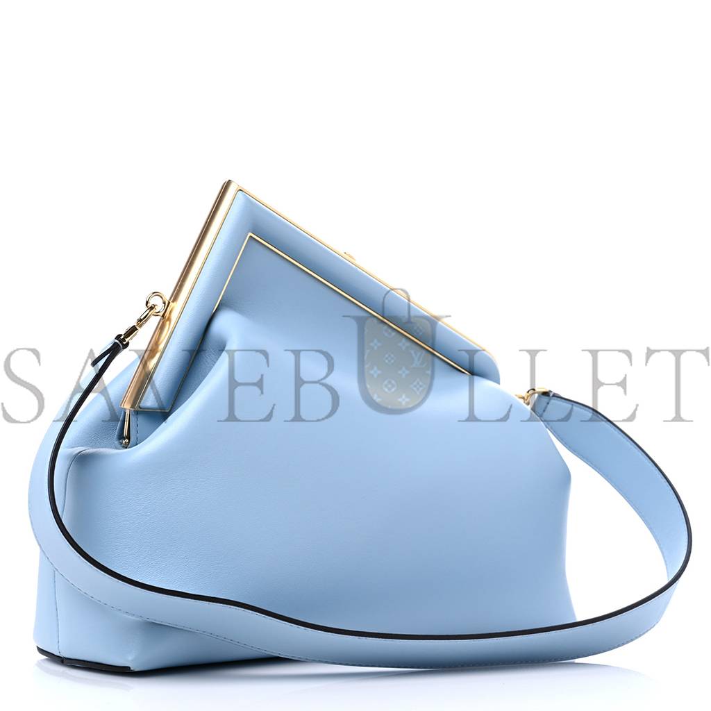 FENDI SHINY NAPPA MEDIUM FENDI FIRST AZZURRO BABY (30*25*10cm) FENDI SHINY NAPPA MEDIUM FENDI FIRST AZZURRO BABY (30*25*10cm)